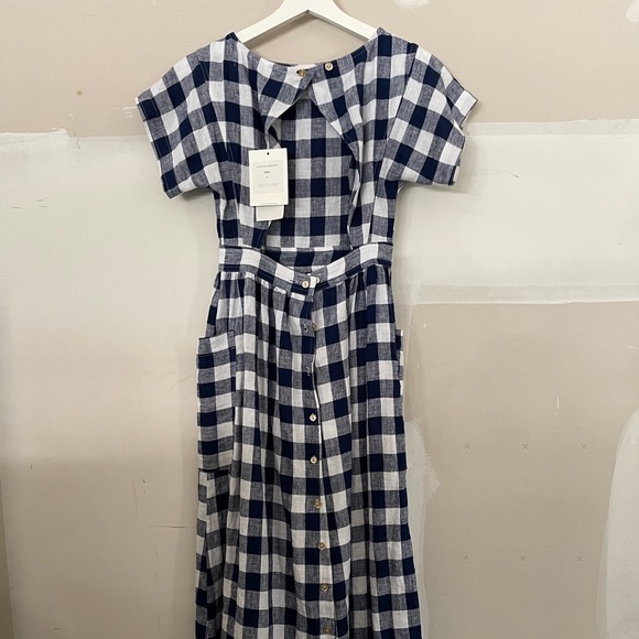 Christy Dawn Jane Dress in Midnight Plaid - Picture 3 of 6